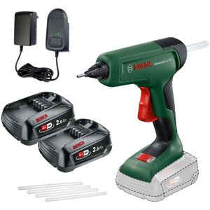 Bosch AdvancedGlue 18V Cordless Glue Gun + Sticks 2 x 2.0AH Batteries & Charger Bosch AdvancedGlue 18V Cordless Glue Gun + Sticks 2 x 2.0AH Batteries & Charger