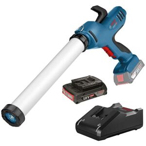 Bosch - gcg 18V-600 18v Lithium Ion Caulking Sealant Gun 600ml - 1x2.0ah Battery Bosch - gcg 18V-600 18v Lithium Ion Caulking Sealant Gun 600ml - 1x2.0ah Battery