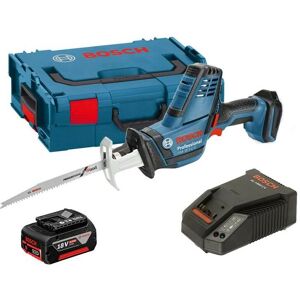 Bosch GSA 18 V-LI C Compact Reciprocating Sabre Saw + 1 x 6.0ah, Charger + LBOXX Bosch GSA 18 V-LI C Compact Reciprocating Sabre Saw + 1 x 6.0ah, Charger + LBOXX