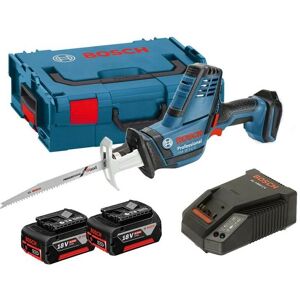 Bosch GSA 18 V-LI C Compact Reciprocating Sabre Saw + 2 x 6.0ah, Charger + LBOXX Bosch GSA 18 V-LI C Compact Reciprocating Sabre Saw + 2 x 6.0ah, Charger + LBOXX