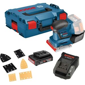 Bosch - GSS18V-10 18v Li-ion Multi Base Orbital Detail Sander +3 Plates 1 x 2ah Bosch - GSS18V-10 18v Li-ion Multi Base Orbital Detail Sander +3 Plates 1 x 2ah