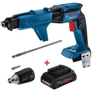 Bosch - gtb 18V-45 18v Brushless Collated Drywall Screwdriver + 4ah Pro Core Batt Bosch - gtb 18V-45 18v Brushless Collated Drywall Screwdriver + 4ah Pro Core Batt