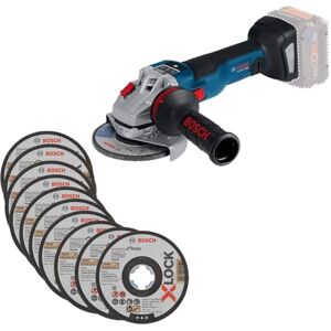 Bosch - gws V-10 115mm Brushless Cordless 18v Angle Grinder + X10 Cutting Discs Bosch - gws V-10 115mm Brushless Cordless 18v Angle Grinder + X10 Cutting Discs
