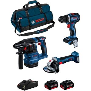 Bosch - Kit BK3012BAG (gbh 18V-22 + gsr 18V-90 c + gws 18V-7 + 2 x 5,0 Ah + GAL18V-40 + hdbag) Bosch - Kit BK3012BAG (gbh 18V-22 + gsr 18V-90 c + gws 18V-7 + 2 x 5,0 Ah + GAL18V-40 + hdbag)