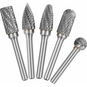 Ccykxa - 5pcs 6mm Shank 10mm Head Tungsten Carbide Double Cut Rotary Burr Set for Woodworking Engraving Grinder Carving Milling Cutter Set Ccykxa - 5pcs 6mm Shank 10mm Head Tungsten Carbide Double Cut Rotary Burr Set for Woodworking Engraving Grinder Carving Milling Cutter Set