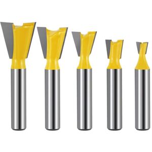 CCYKXA 5Pcs 8mm Dovetail Router Bits, Woodworking Grooving Cutters for Router 1/4' 1/2' 3/8' 5/8' 3/4', Tungsten Carbide Face Milling Cutter for Woodworking CCYKXA 5Pcs 8mm Dovetail Router Bits, Woodworking Grooving Cutters for Router 1/4' 1/2' 3/8' 5/8' 3/4', Tungsten Carbide Face Milling Cutter for Woodworking