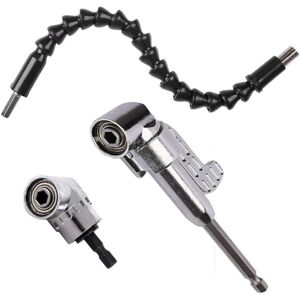 CCYKXA Right Angle Drill Bit (1PCS Short + 1PCS Long) and 1pc 30cm Flexible Shaft Screwdriver Set 105 Degree Angle Driver Magnetic Quick Change 6mm Hex CCYKXA Right Angle Drill Bit (1PCS Short + 1PCS Long) and 1pc 30cm Flexible Shaft Screwdriver Set 105 Degree Angle Driver Magnetic Quick Change 6mm Hex