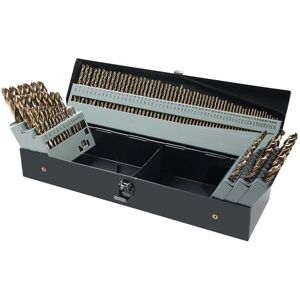 IKODM Cobalt Drill Bit Set, 115 Pieces M35 High Speed Steel for Hardened Metals, Stainless Steel, Cast Iron, Wood and Plastic, with Metal Storage Box. IKODM Cobalt Drill Bit Set, 115 Pieces M35 High Speed Steel for Hardened Metals, Stainless Steel, Cast Iron, Wood and Plastic, with Metal Storage Box.