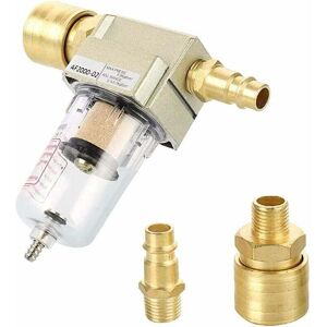 SNQ Compressed Air Filter, 1/4" Compressed Air Water Separator, Water Separator/Oil Separator with Quick Connect Fitting for Compressor Filter SNQ Compressed Air Filter, 1/4" Compressed Air Water Separator, Water Separator/Oil Separator with Quick Connect Fitting for Compressor Filter