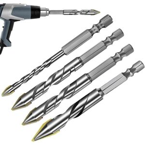 YMYNY Concrete Drill Bit Set - 4-Piece Set with Sharp Tips for Easy Placement Masonry Accessories for Ceramic, Glass Brick, Marble, Granite and Tile mumu YMYNY Concrete Drill Bit Set - 4-Piece Set with Sharp Tips for Easy Placement Masonry Accessories for Ceramic, Glass Brick, Marble, Granite and Tile mumu