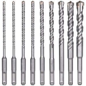 Beijiyi - Concrete Drill Bit, 9pcs (5mm16x160mm) Tile Drill Bit, Electric sds Plus Hammer Drill Bit for Hole Punch, Cross Drill for Concrete, Brick, Beijiyi - Concrete Drill Bit, 9pcs (5mm16x160mm) Tile Drill Bit, Electric sds Plus Hammer Drill Bit for Hole Punch, Cross Drill for Concrete, Brick,