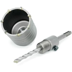 DEWDAT Concrete Hole Saw, Marble, Brick, Stone, Masonry - Carbide Hole Saw with Adapter and Centering Drill Bit 8x110mm - Concrete Core Drill DEWDAT Concrete Hole Saw, Marble, Brick, Stone, Masonry - Carbide Hole Saw with Adapter and Centering Drill Bit 8x110mm - Concrete Core Drill