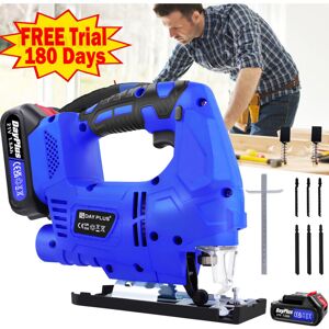 Briefness - Cordless Electric Jigsaw Heavy Duty Wood Metal Cutting Saw led & Blade Battery Briefness - Cordless Electric Jigsaw Heavy Duty Wood Metal Cutting Saw led & Blade Battery
