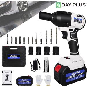 Briefness - Cordless Impact Wrench Drill 3-IN-1 Professional Brushless Car Repair Wheel Rattle Nut Gun 2300RPM No-load Speed Impact Drill Li-ion Briefness - Cordless Impact Wrench Drill 3-IN-1 Professional Brushless Car Repair Wheel Rattle Nut Gun 2300RPM No-load Speed Impact Drill Li-ion