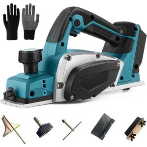 CATHERINE Cordless planer compatible with Makita 18V battery, professional 18V cordless planer, manual planer, electric planer, one-handed planer, 82 mm CATHERINE Cordless planer compatible with Makita 18V battery, professional 18V cordless planer, manual planer, electric planer, one-handed planer, 82 mm