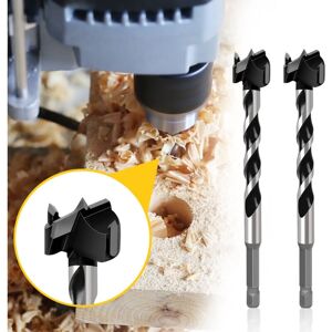 Csparkv - 2Pcs 20mm Diameter 129mm (5') Long Tungsten Carbide Twist Wood Drill Bits Hole Saw Auger Opener Cutter for Wood Drilling Csparkv - 2Pcs 20mm Diameter 129mm (5') Long Tungsten Carbide Twist Wood Drill Bits Hole Saw Auger Opener Cutter for Wood Drilling