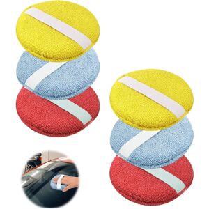 CSPARKV 6 Pieces Microfiber Hand Polishing Sponge, Car Polishing Sponge, Car Applicator Pad, Polishing Pad, for Waxes, Polishes, Paint Cleaner, Shoe Polish CSPARKV 6 Pieces Microfiber Hand Polishing Sponge, Car Polishing Sponge, Car Applicator Pad, Polishing Pad, for Waxes, Polishes, Paint Cleaner, Shoe Polish