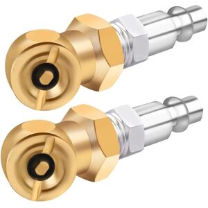 Csparkv - 7×5×5cm)1/4' Portable Air Chuck Closed Brass Ball Inflator for Inflator Gauge Compressor Accessories, 10 Pack Csparkv - 7×5×5cm)1/4' Portable Air Chuck Closed Brass Ball Inflator for Inflator Gauge Compressor Accessories, 10 Pack