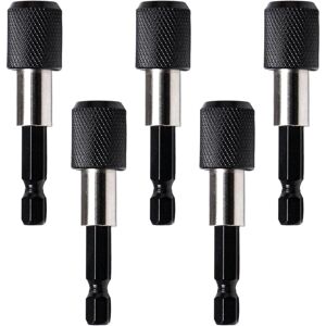 CSPARKV Black)5 Pieces Magnetic Screwdriver Bit Holder Magnetic Bit Holder 60mm Impact Driver Bit Holder Hex Shank Bit Holder for Quick Release of Drill and CSPARKV Black)5 Pieces Magnetic Screwdriver Bit Holder Magnetic Bit Holder 60mm Impact Driver Bit Holder Hex Shank Bit Holder for Quick Release of Drill and