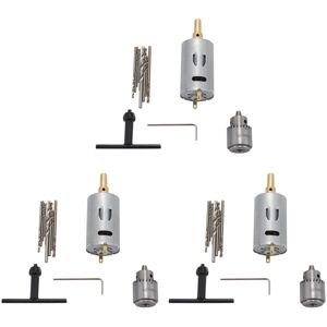 TLILY DC Compact Drill Set Hand Drill PCB Board Motor 12V Set with 30Pc Keyless Chuck 0.5-3mm 0.3-4mm Jto TLILY DC Compact Drill Set Hand Drill PCB Board Motor 12V Set with 30Pc Keyless Chuck 0.5-3mm 0.3-4mm Jto
