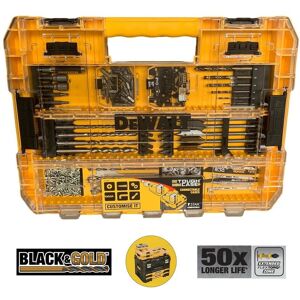 Dewalt - 110 pc Extreme Torsion Screwdriver Drill Bit Set Large Tough Case Tstak Dewalt - 110 pc Extreme Torsion Screwdriver Drill Bit Set Large Tough Case Tstak