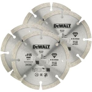 Dewalt 115mm Angle Grinder Blade Segmented Diamond Cutting Discs 4.5"" x 4 Dewalt 115mm Angle Grinder Blade Segmented Diamond Cutting Discs 4.5"" x 4