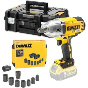 Dewalt 18v DCF899NT XR High Torque Impact Wrench 1/2"" Tstak + 9 Piece Socket Set Dewalt 18v DCF899NT XR High Torque Impact Wrench 1/2"" Tstak + 9 Piece Socket Set