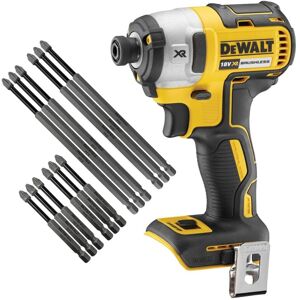 DCF887N 18V Brushless xr G2 3 Speed Impact Driver + 12 Piece Long Bit Set - Dewalt DCF887N 18V Brushless xr G2 3 Speed Impact Driver + 12 Piece Long Bit Set - Dewalt