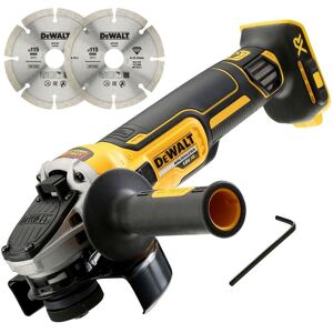 Dewalt DCG405N 18v XR Brushless Cordless 125mm Angle Grinder + 2 Diamond Blades Dewalt DCG405N 18v XR Brushless Cordless 125mm Angle Grinder + 2 Diamond Blades