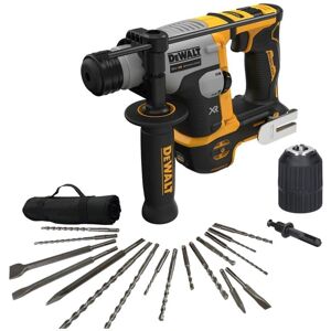 Dewalt DCH172N 18v Ultra Compact Brushless SDS Hammer Drill + 17PC Set + Chuck Dewalt DCH172N 18v Ultra Compact Brushless SDS Hammer Drill + 17PC Set + Chuck