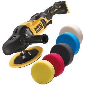 Dewalt DCM849N 18v Brushless XR Rotary Polisher 180mm Bare + 5 Polishing Sponges Dewalt DCM849N 18v Brushless XR Rotary Polisher 180mm Bare + 5 Polishing Sponges