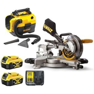 Dewalt - DCS365M2 18v xps 184mm Mitre Saw + 2 x 4.0ah Battery + DCV584L Vacuum Dewalt - DCS365M2 18v xps 184mm Mitre Saw + 2 x 4.0ah Battery + DCV584L Vacuum