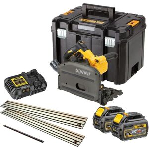 DeWALT DCS520T2R-GB 54V XR FLEXVOLT Plunge Saw With 2x 6Ah Batteries & 1 Guide Rail DeWALT DCS520T2R-GB 54V XR FLEXVOLT Plunge Saw With 2x 6Ah Batteries & 1 Guide Rail
