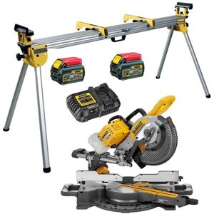 Dewalt DCS727T2 XR 2 X 54v Flexvolt Cordless 250mm Mitre Saw + DE7023 Leg Stand Dewalt DCS727T2 XR 2 X 54v Flexvolt Cordless 250mm Mitre Saw + DE7023 Leg Stand