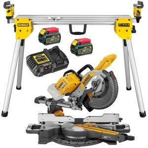 Dewalt - DCS727T2 xr 2 x 54v Flexvolt Cordless 250mm Mitre Saw + DE7033 Leg Stand Dewalt - DCS727T2 xr 2 x 54v Flexvolt Cordless 250mm Mitre Saw + DE7033 Leg Stand