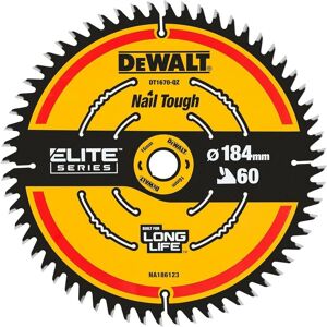 Dewalt - DT1670 elite extreme Cordless Mitre Saw Blade DCS365 184mm 60 Tooth Fine Dewalt - DT1670 elite extreme Cordless Mitre Saw Blade DCS365 184mm 60 Tooth Fine