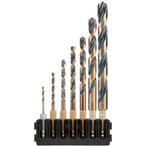 DT70831 7pc Hex Black & Gold Drill Bit Mix Bar - Dewalt DT70831 7pc Hex Black & Gold Drill Bit Mix Bar - Dewalt