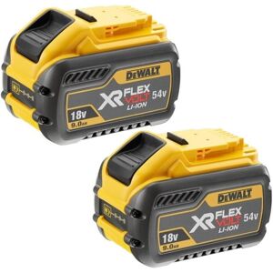 DeWalt DCB547 18V/54V XR Flexvolt 9.0Ah Li-Ion Batteries (Twin Pack) DeWalt DCB547 18V/54V XR Flexvolt 9.0Ah Li-Ion Batteries (Twin Pack)