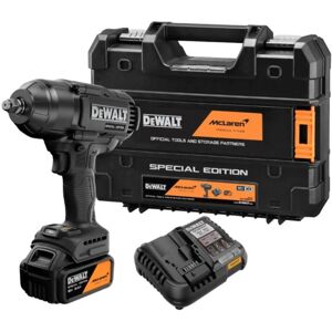 DeWalt x McLaren F1 DCF99MP1T 18V XR Brushless 1/2" Hog Ring Impact Wrench Kit- 1 x 5.0ah Battery, Charger & Case DeWalt x McLaren F1 DCF99MP1T 18V XR Brushless 1/2" Hog Ring Impact Wrench Kit- 1 x 5.0ah Battery, Charger & Case