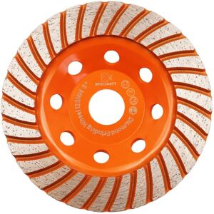 BEIJIYI Diamond Blade, 125mm Diamond Cup Wheel - 125mm x 22.2mm Double Row Universal Concrete Cup Wheel BEIJIYI Diamond Blade, 125mm Diamond Cup Wheel - 125mm x 22.2mm Double Row Universal Concrete Cup Wheel