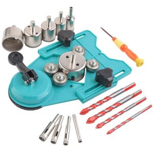 COOCHEER Diamond Drill Bit Set, Hole Saw and Core Bit with 10pcs 6-50mm Hole Saw, Drill Hole Locator, 4pcs Glass Drill Bit for Ceramic, Glass, Tile, COOCHEER Diamond Drill Bit Set, Hole Saw and Core Bit with 10pcs 6-50mm Hole Saw, Drill Hole Locator, 4pcs Glass Drill Bit for Ceramic, Glass, Tile,