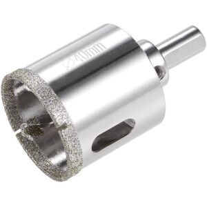 Ikodm - Diamond Glass Hole Saw Drill Bit with Center Positioning Bit for Glass, Ceramic, Porcelain, Tile 40mm Ikodm - Diamond Glass Hole Saw Drill Bit with Center Positioning Bit for Glass, Ceramic, Porcelain, Tile 40mm