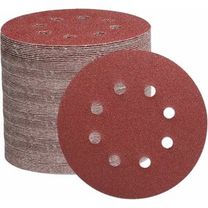 TRIMEC Disques a Poncer 125mm 105pcs Disque de Ponçage pour Ponceuse Excentrique, pour Polir le Bois aussi le Métal(15pcsXGrain Abrasif de TRIMEC Disques a Poncer 125mm 105pcs Disque de Ponçage pour Ponceuse Excentrique, pour Polir le Bois aussi le Métal(15pcsXGrain Abrasif de