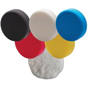 Draper 125mm Polishing Sponge + Wool Hook and Loop Assortment 12.5cm 5 Inch Draper 125mm Polishing Sponge + Wool Hook and Loop Assortment 12.5cm 5 Inch
