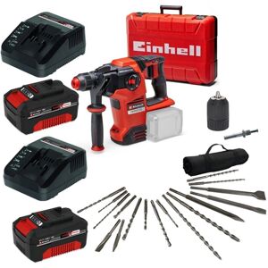 Einhell 18v 36V X-Change Cordless SDS Hammer Drill Kit + 17PC Chisel Set Chuck Einhell 18v 36V X-Change Cordless SDS Hammer Drill Kit + 17PC Chisel Set Chuck