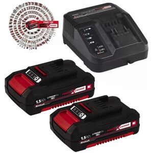 Einhell 18v Power X-Change PXC Starter Kit - 2x 1.5Ah Battery + Charger Ozito Einhell 18v Power X-Change PXC Starter Kit - 2x 1.5Ah Battery + Charger Ozito