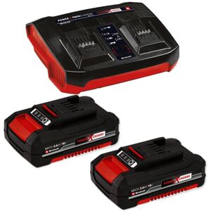 Einhell - 18v Power X-Change Starter Kit 2x 2.0Ah Battery + Dual Port Twin Charger Einhell - 18v Power X-Change Starter Kit 2x 2.0Ah Battery + Dual Port Twin Charger