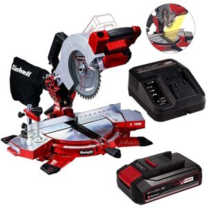 Cordless 18v Mitre Saw 210mm Power X-Change te-ms 18/210 1x2.5ah Battery - Einhell Cordless 18v Mitre Saw 210mm Power X-Change te-ms 18/210 1x2.5ah Battery - Einhell