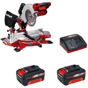 Einhell - Cordless 18V Mitre Saw Power x Change +X2 3ah Batteries te-ms 18/210 li Einhell - Cordless 18V Mitre Saw Power x Change +X2 3ah Batteries te-ms 18/210 li