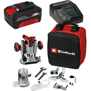 Einhell Power 18v X-Change TP-RO 18v Cordless Brushless Router + Plunge Base 4ah Einhell Power 18v X-Change TP-RO 18v Cordless Brushless Router + Plunge Base 4ah